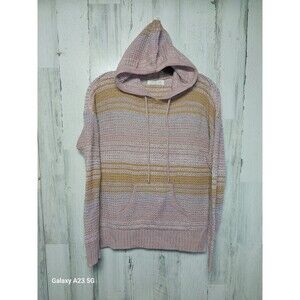 Full Circle Trends Women's Size Small Knit Hoodie Pink